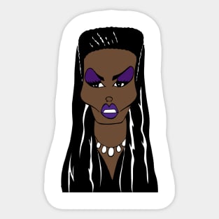 GRACE JONES MODEL, SINGER AND ACTRESS FAN ART Sticker